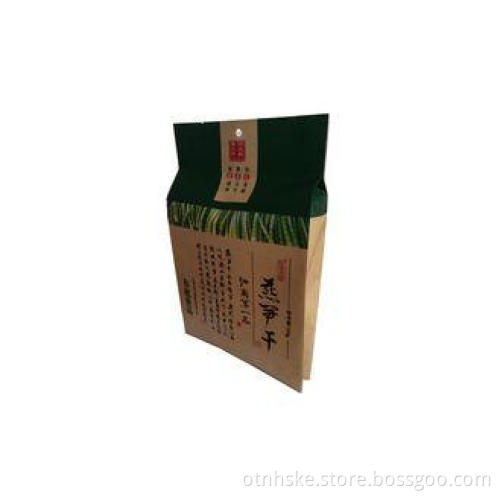 Side Gusset Kraftpaper Flexible Packaging Bags Mid-Seal Org